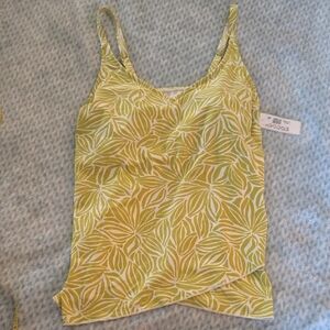 CLEARANCE! Tropical Leaf Print Swim Camisole